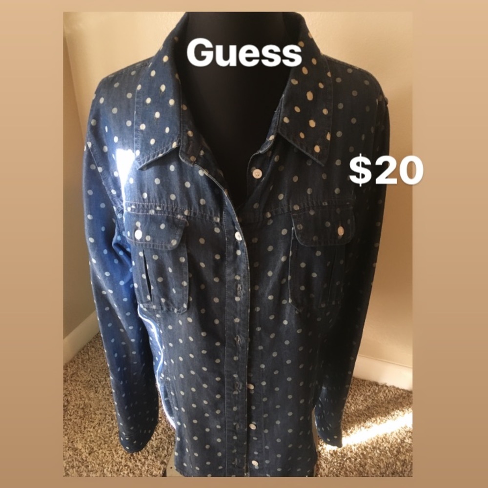 Guess Jean Polka Dot top